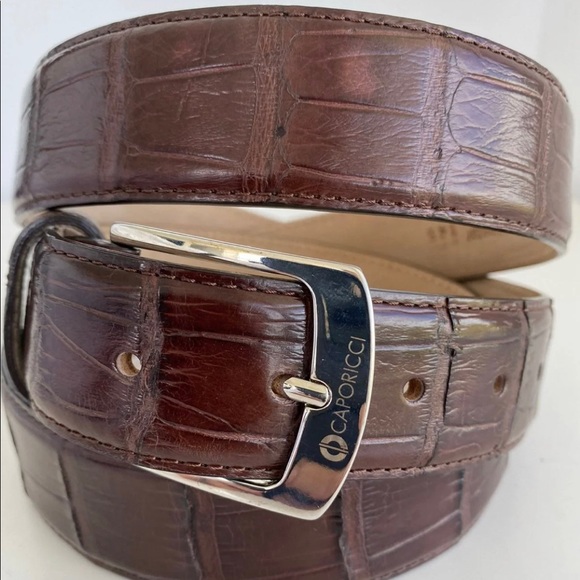 CAPORICCI REAL Genuine alligator belt - Picture 1 of 8